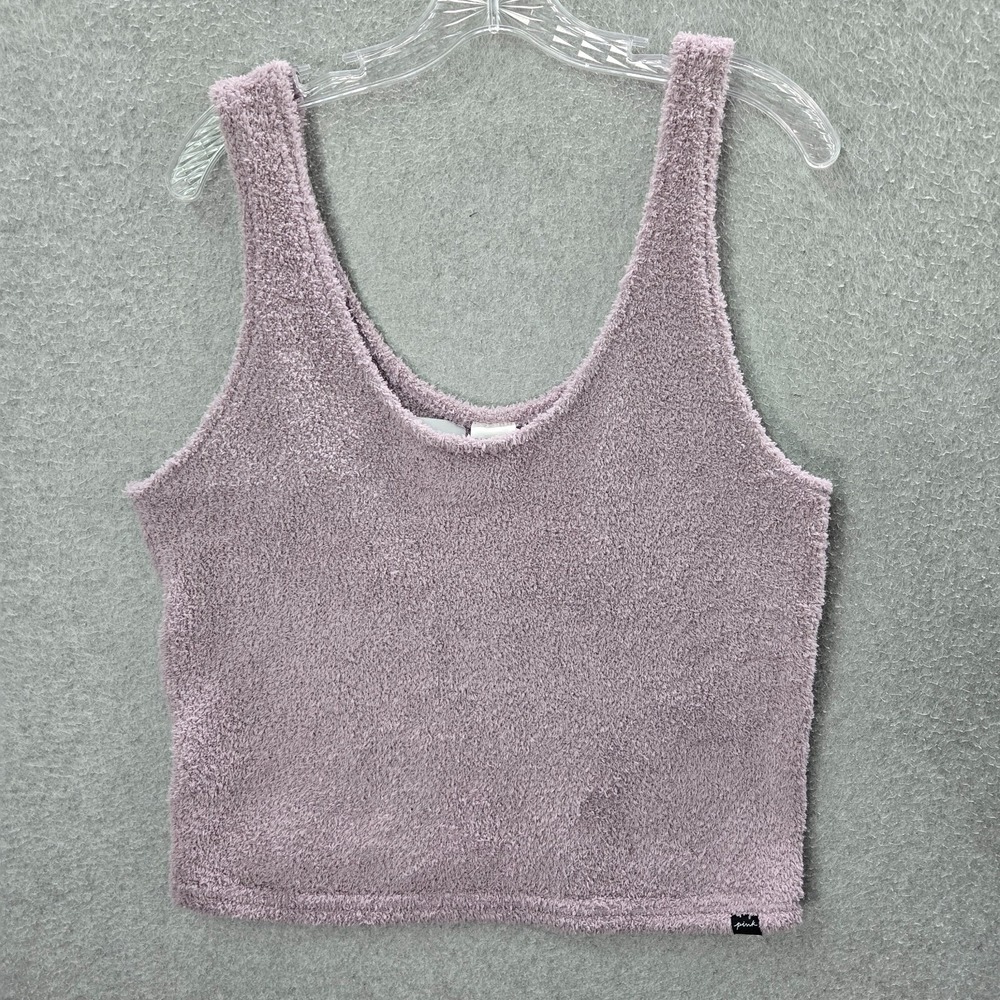 Pink Victorias Secret Women Sleepwear XL Pink Fuzzy Sherpa Tank Topβ Pullover